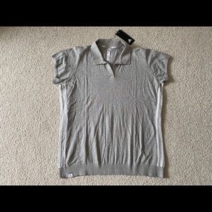 New W/ Logo Womens Adidas Sweater Polo Large